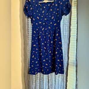 American Eagle Blue floral dress - Size Xs